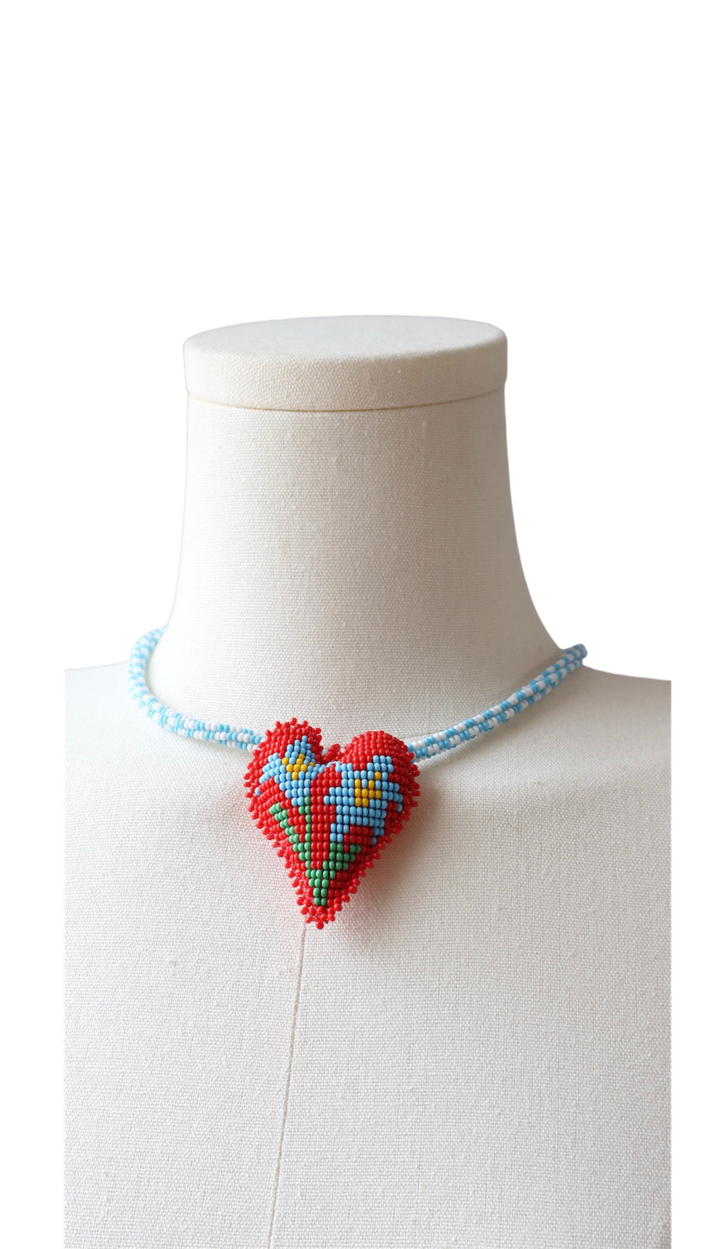 Corazón Jardín Azul